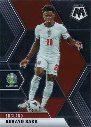 #106 Bukayo Saka - England - 2021 Panini Mosaic UEFA EURO Soccer