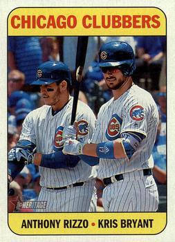 #106 Chicago Clubbers Anthony Rizzo / Kris Bryant - Chicago Cubs - 2018 Topps Heritage Baseball