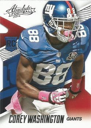 #106 Corey Washington - New York Giants - 2014 Panini Absolute - Retail Football