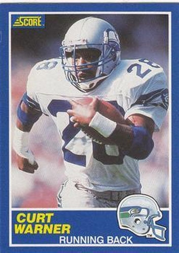 #106 Curt Warner - Seattle Seahawks - 1989 Score Football