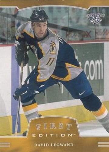 #106 David Legwand - Nashville Predators - 2002-03 Be a Player First Edition Hockey