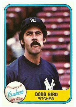 #106 Doug Bird - New York Yankees - 1981 Fleer Baseball