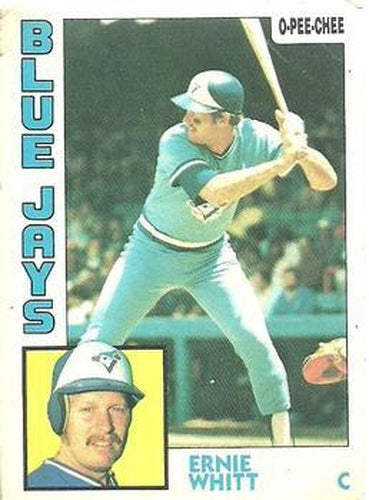 #106 Ernie Whitt - Toronto Blue Jays - 1984 O-Pee-Chee Baseball
