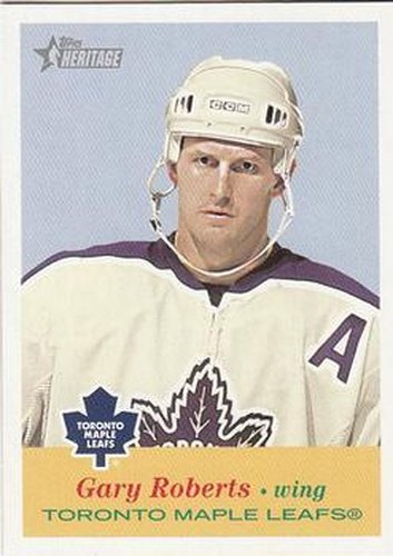 #106 Gary Roberts - Toronto Maple Leafs - 2001-02 Topps Heritage Hockey