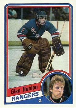 #106 Glen Hanlon - New York Rangers - 1984-85 Topps Hockey