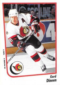 #106 Gord Dineen - Ottawa Senators - 1994-95 Panini Hockey Stickers