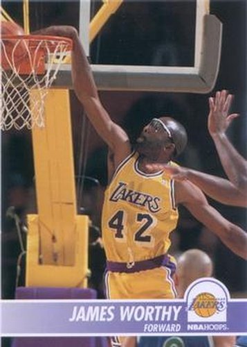 #106 James Worthy - Los Angeles Lakers - 1994-95 Hoops Basketball