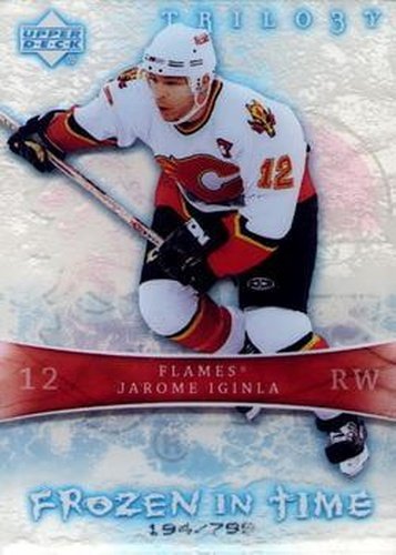 #106 Jarome Iginla - Calgary Flames - 2007-08 Upper Deck Trilogy Hockey