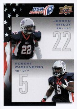 #106 Jerron Bitloy / Robert Washington - USA - 2014 Upper Deck USA Football