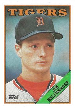 #106 Jim Walewander - Detroit Tigers - 1988 Topps Baseball