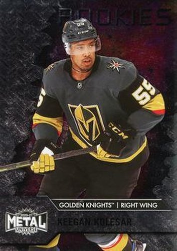 #106 Keegan Kolesar - Vegas Golden Knights - 2020-21 Skybox Metal Universe Hockey