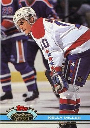 #106 Kelly Miller - Washington Capitals - 1991-92 Stadium Club Hockey