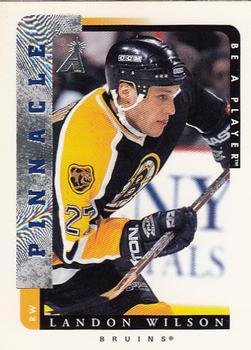 #106 Landon Wilson - Boston Bruins - 1996-97 Pinnacle Be a Player Hockey