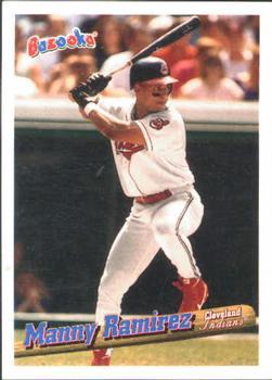 #106 Manny Ramirez - Cleveland Indians - 1996 Bazooka Baseball