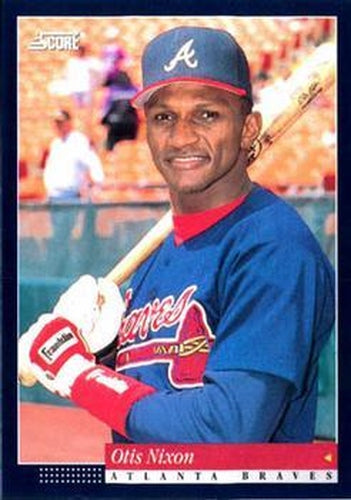 #106 Otis Nixon - Atlanta Braves -1994 Score Baseball
