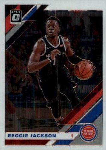 #106 Reggie Jackson - Detroit Pistons - 2019-20 Donruss Optic Basketball