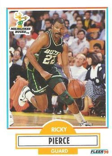 #106 Ricky Pierce - Milwaukee Bucks - 1990-91 Fleer Basketball