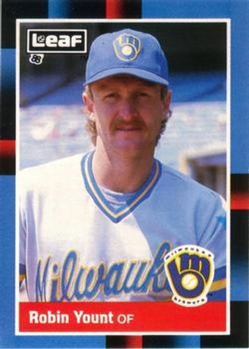 #106 Robin Yount - Milwaukee Brewers - 1988 Leaf Baseball