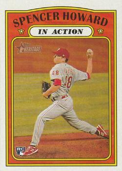 #106 Spencer Howard - Philadelphia Phillies - 2021 Topps Heritage Baseball