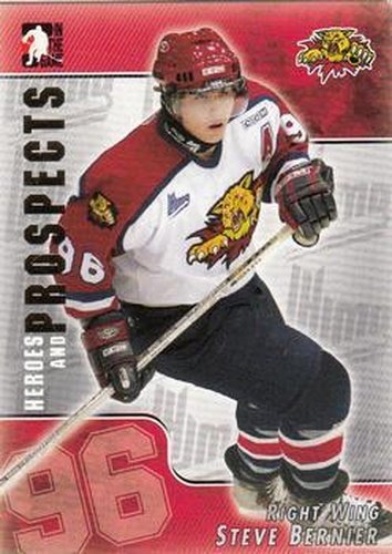 #106 Steve Bernier - Moncton Wildcats - 2004-05 In The Game Heroes and Prospects Hockey