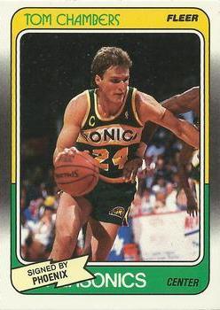 #106 Tom Chambers - Phoenix Suns - 1988-89 Fleer Basketball