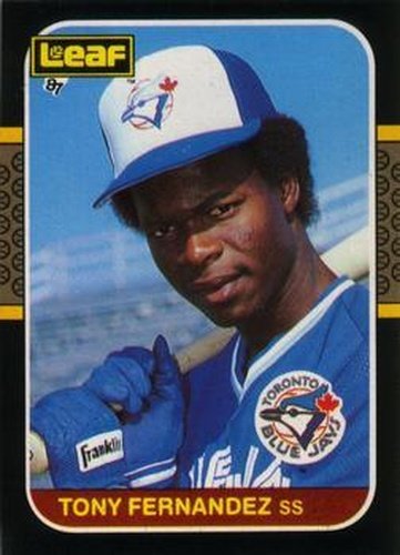 #106 Tony Fernandez - Toronto Blue Jays - 1987 Leaf Baseball