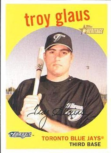 #106 Troy Glaus - Toronto Blue Jays - 2008 Topps Heritage Baseball