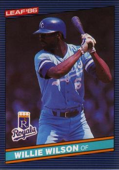 #106 Willie Wilson - Kansas City Royals - 1986 Leaf Baseball