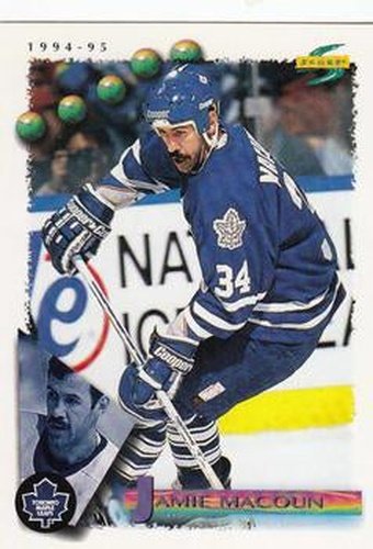 #106 Jamie Macoun - Toronto Maple Leafs - 1994-95 Score Hockey