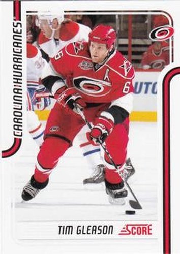 #106 Tim Gleason - Carolina Hurricanes - 2011-12 Score Hockey