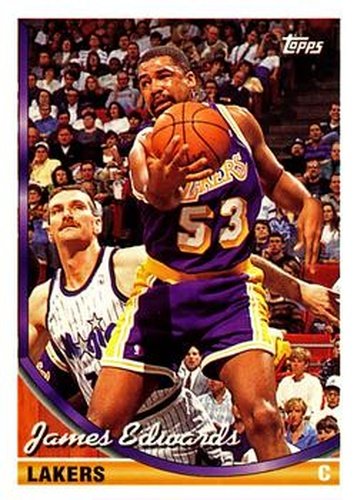 #106 James Edwards - Los Angeles Lakers - 1993-94 Topps Basketball