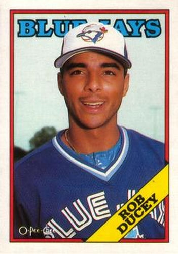 #106 Rob Ducey - Toronto Blue Jays - 1988 O-Pee-Chee Baseball