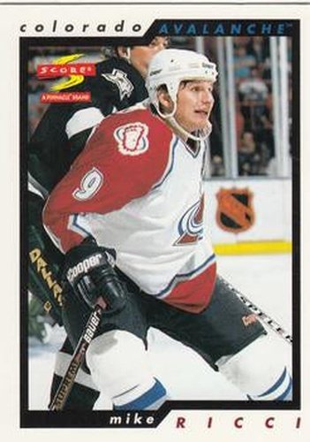 #106 Mike Ricci - Colorado Avalanche - 1996-97 Score Hockey