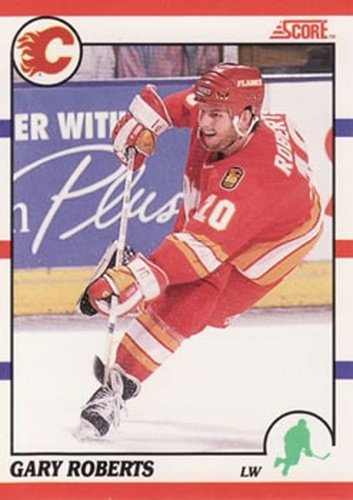 #106 Gary Roberts - Calgary Flames - 1990-91 Score Canadian Hockey