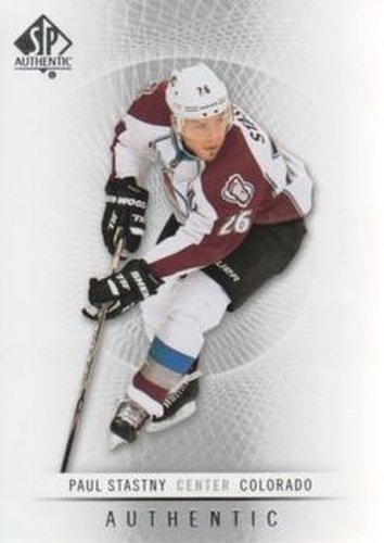 #106 Paul Stastny - Colorado Avalanche - 2012-13 SP Authentic Hockey