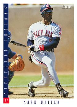 #106 Mark Whiten - Cleveland Indians - 1993 Score Baseball