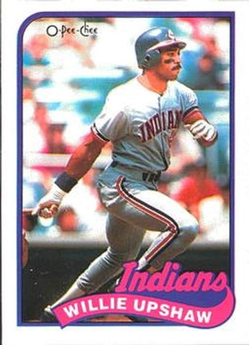 #106 Willie Upshaw - Cleveland Indians - 1989 O-Pee-Chee Baseball