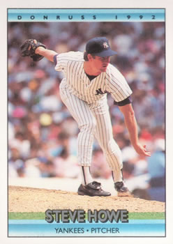 #106 Steve Howe - New York Yankees - 1992 Donruss Baseball