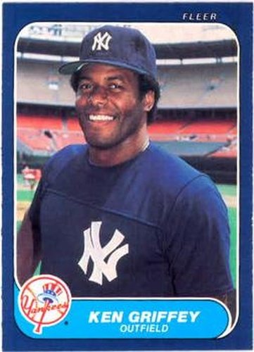 #105 Ken Griffey - New York Yankees - 1986 Fleer Baseball