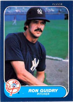 #106 Ron Guidry - New York Yankees - 1986 Fleer Baseball