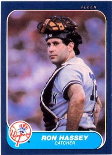 #107 Ron Hassey - New York Yankees - 1986 Fleer Baseball
