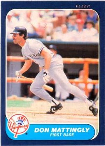 #109 Don Mattingly - New York Yankees - 1986 Fleer Baseball