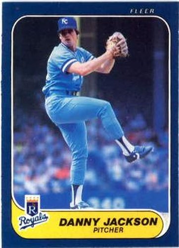 #10 Danny Jackson - Kansas City Royals - 1986 Fleer Baseball