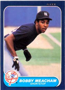 #110 Bobby Meacham - New York Yankees - 1986 Fleer Baseball