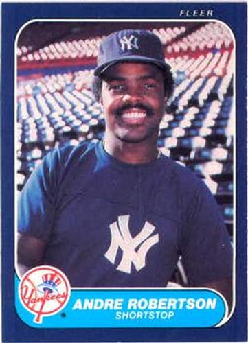 #117 Andre Robertson - New York Yankees - 1986 Fleer Baseball