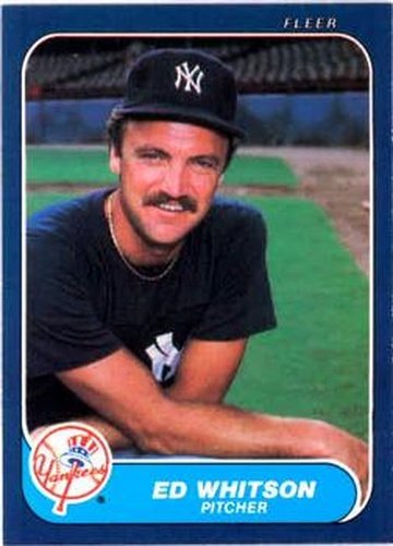 #120 Ed Whitson - New York Yankees - 1986 Fleer Baseball