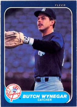 #122 Butch Wynegar - New York Yankees - 1986 Fleer Baseball
