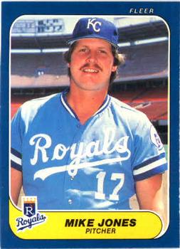 #12 Mike Jones - Kansas City Royals - 1986 Fleer Baseball