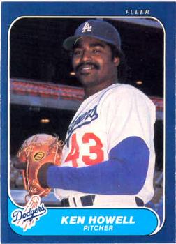 #133 Ken Howell - Los Angeles Dodgers - 1986 Fleer Baseball