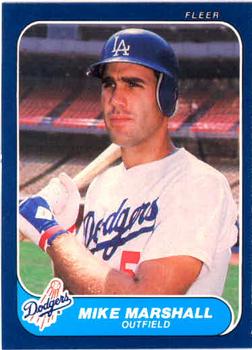 #137 Mike Marshall - Los Angeles Dodgers - 1986 Fleer Baseball
